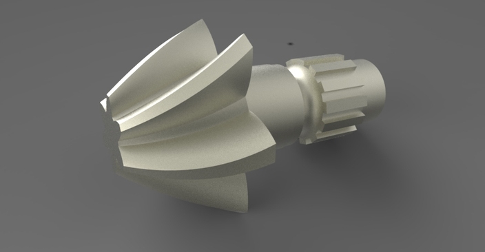 Tutorial: Modeling a helical gear in Catia V5.