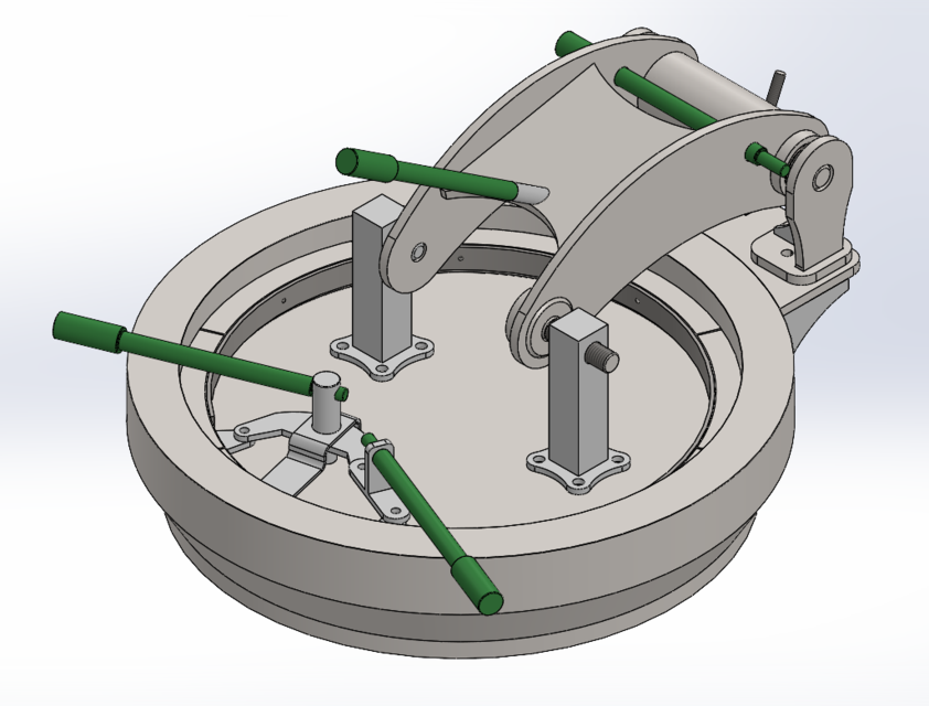 Easy-to-open lid for pressure equipment. quick open closure
