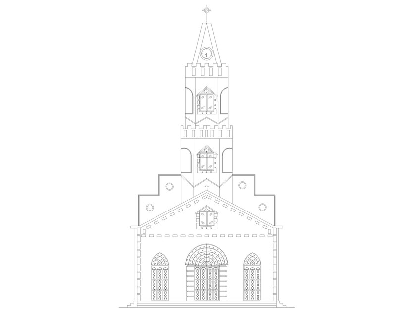 chruch 2D elevation
