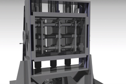 three nozzle vertical plastic molding machine