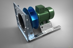 Fan blower with motor