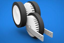 Gear Assembly for a KickScooter with Auxiliary Drive Wheels