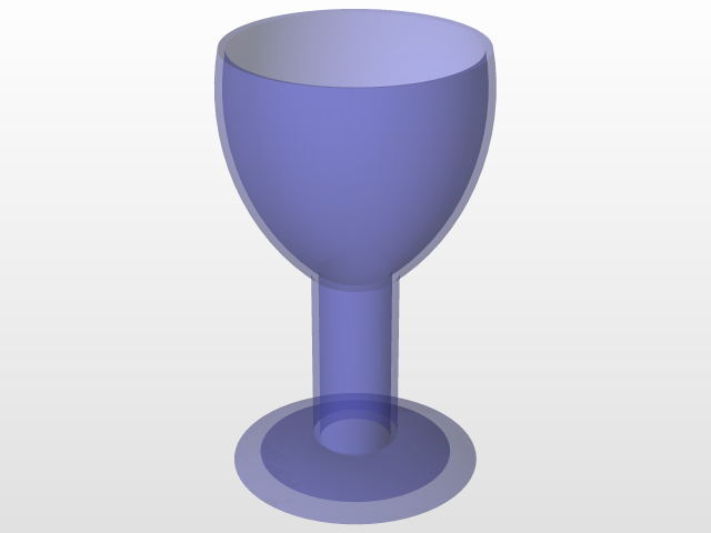 A wine glass