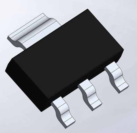 SOT-223 - STL, STEP / IGES, SOLIDWORKS - 3D CAD model - GrabCAD