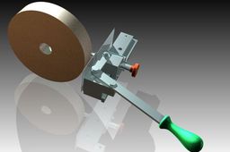 Dress the grinding wheel
