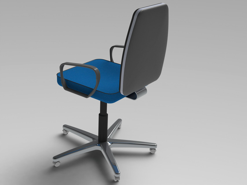 office chair 3D CAD Model Library GrabCAD