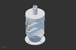 Deceleration mini-cyclone