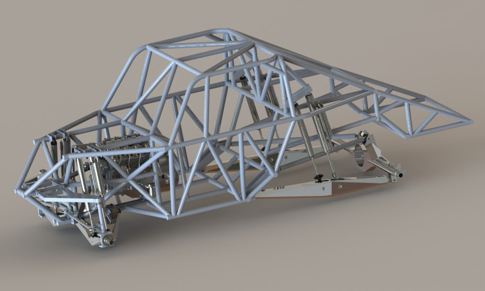 Trophy Truck 3D CAD Model Library GrabCAD