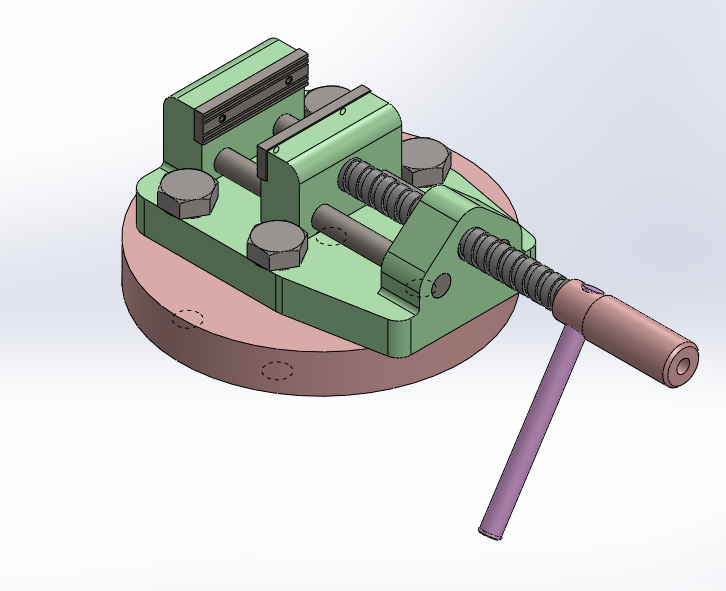 Vise 3D CAD Model Library GrabCAD