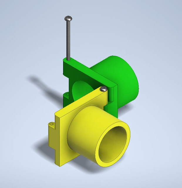 Hinge Joint(180deg) 3D CAD Model Library GrabCAD