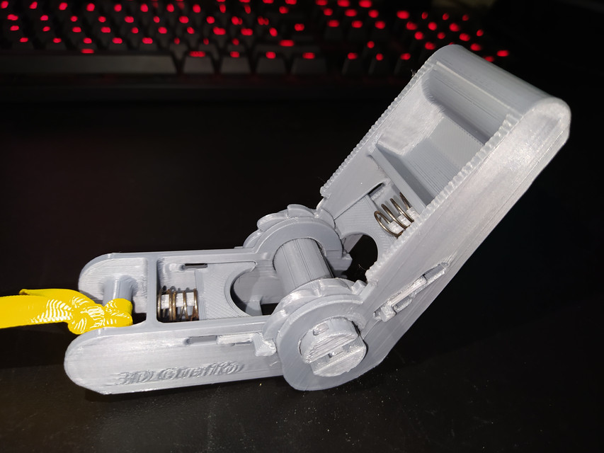 Functional Ratchet Strap 3D Print 3D CAD Model Library GrabCAD
