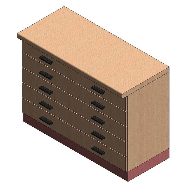 dresser revit families 3D CAD Model Library GrabCAD