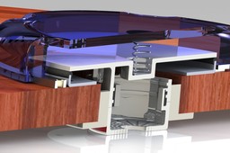 Ventilation window for yacht 