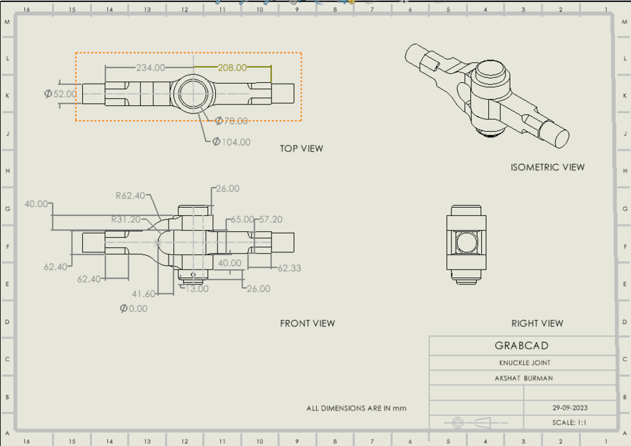 Knuckle Joint Assembly 3D CAD Model Library GrabCAD