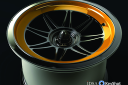 Idsa/keyshot render challenge: Racing wheel R8H2