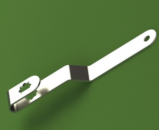 Damper actuator bracket 3D CAD Model Library GrabCAD