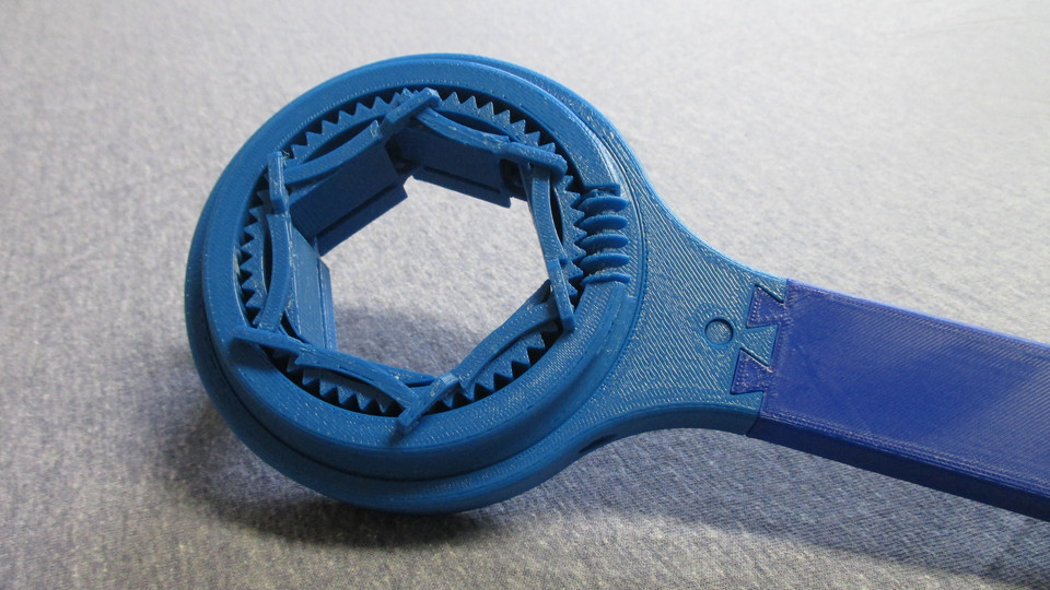 Adjustable Ratchet Wrench 3D CAD Model Library GrabCAD