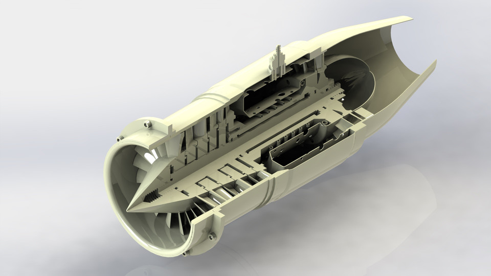 Axial Engine Design Free CAD Designs, Files & 3D Models | The GrabCAD Community Library