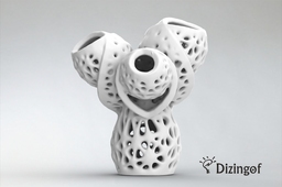 Smyth Delaunay Math Vase for Ceramics - by Dizingof