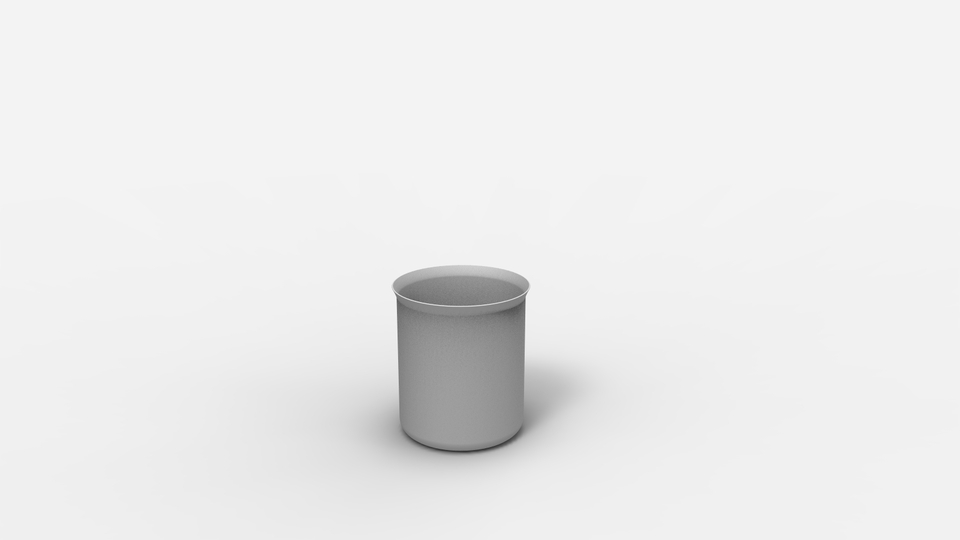 Glass with rim