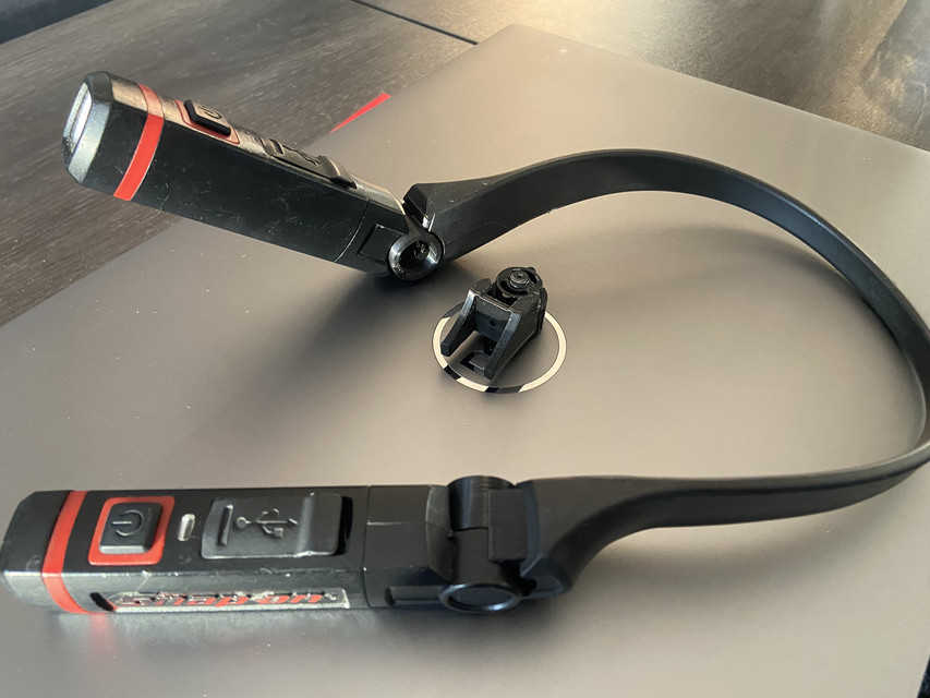 Snap-On neck light ECHDD012AR hinge repair | 3D CAD Model