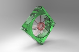 NEW FAN Model with Rendering for Electrical Circuit Cooling.