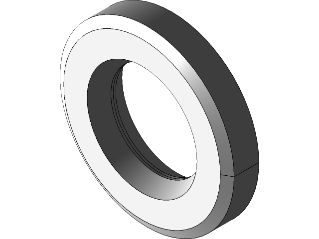 Cylindrical spacers pass through not threaded 5.3 x 10 mm | 3D CAD ...