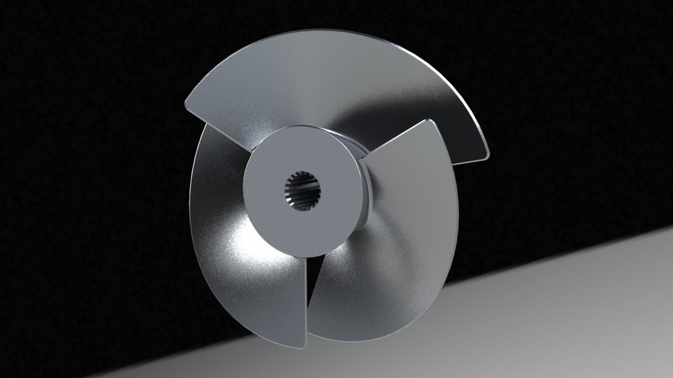 Jet ski propeller 3D CAD Model Library GrabCAD