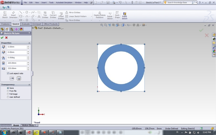 How to sketch a picture in SW? 