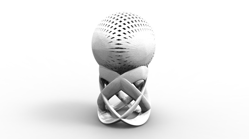"Globe Geometry" - GRABCAD 4 million users trophy