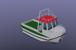 Harbor catamaran workboat