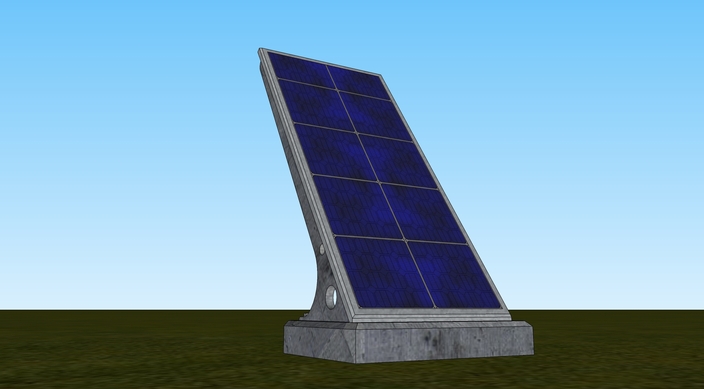 Solar panel - SketchUp - 3D CAD model - GrabCAD