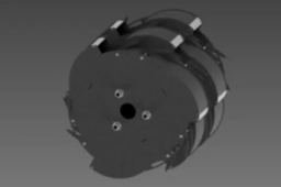 Grate, Rake, and Kevlar Hinge Doors in RASSOR Drum for Improved Efficiency and Performance