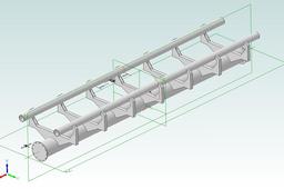 Vekoma Style Roller Coaster Track Section