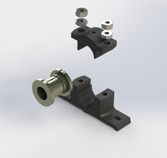 pedestal bearing assembly 3D CAD Model Library GrabCAD