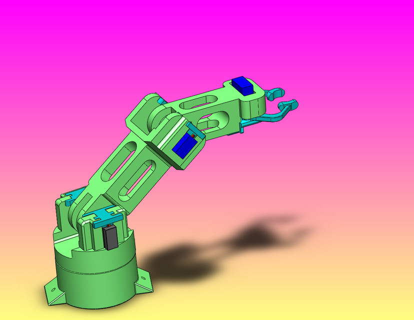 DEEPY Robotic arm 3D CAD Model Library GrabCAD