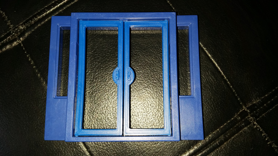 Playmobil System X police station door