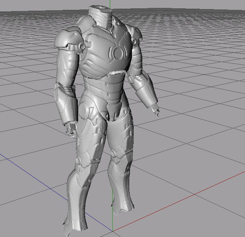 Iron Man MK 3 suit 3D scan