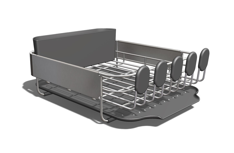 KitchenAid compact dishdrying rack 3D CAD Model Library GrabCAD