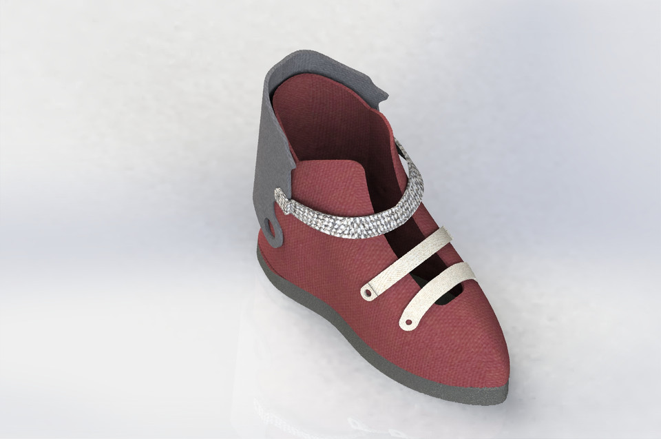 Medical assistant shoe 3D CAD Model Library GrabCAD