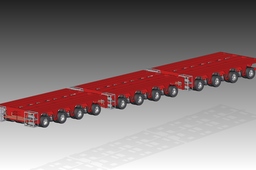 Hydraulic Axle Module Carrier Platform SolidEdge