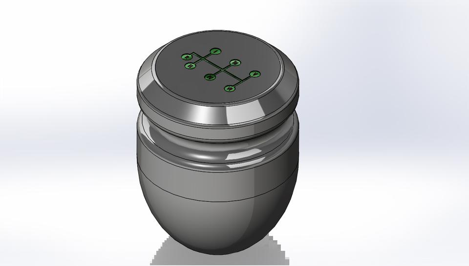 shift knob 6 speed pattern 3D CAD Model Library GrabCAD