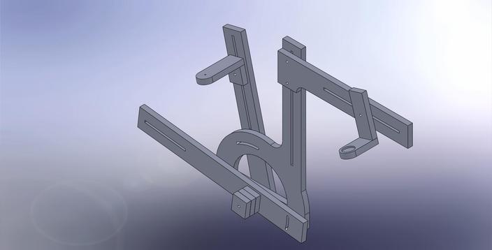 Bicycle frame jig, MDF