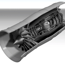 Low Bypass Turbofan (3 Spool)