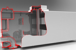 Water tank with mechanical valve