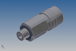 Female quick connect with M5 threads