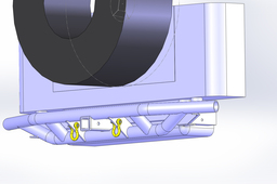 Rear Jeep Tube Bumper and Spare Tire Holder.