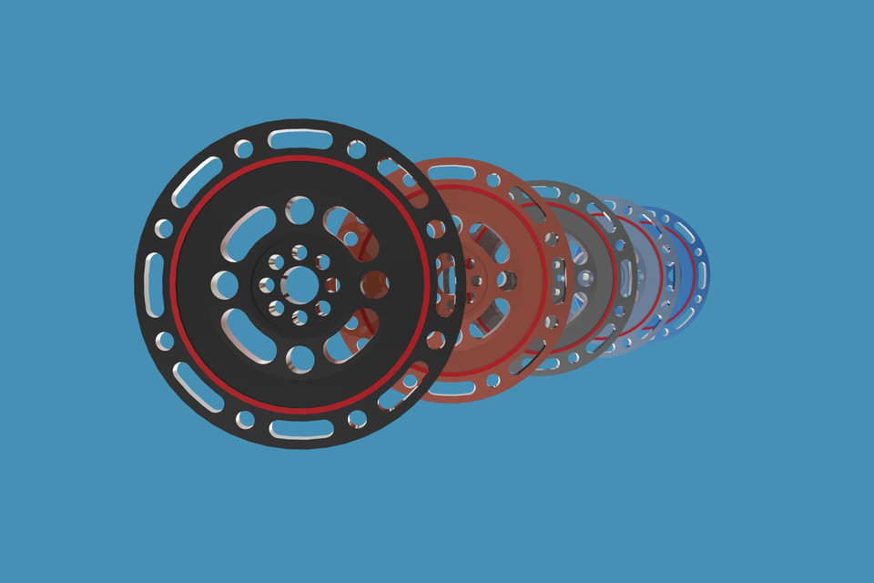 Flywheel Design 3D CAD Model Library GrabCAD