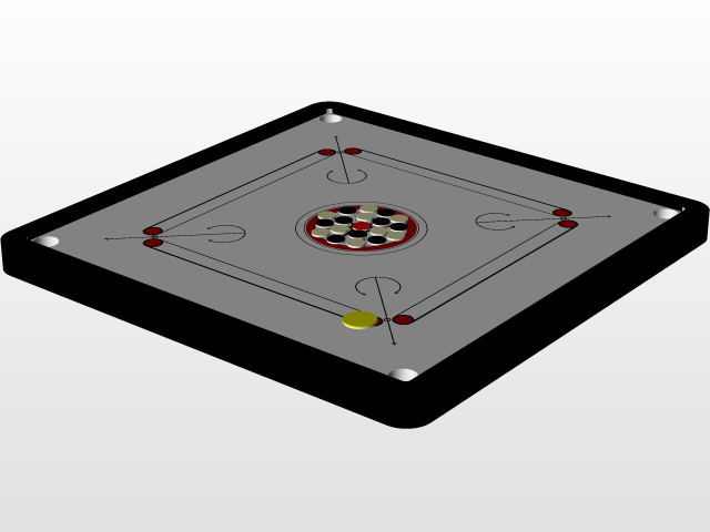 Carrom 3D CAD Model Library GrabCAD