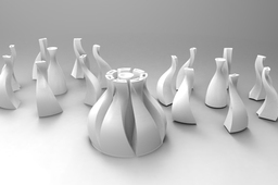 Kitchen garlic like Figulo vase